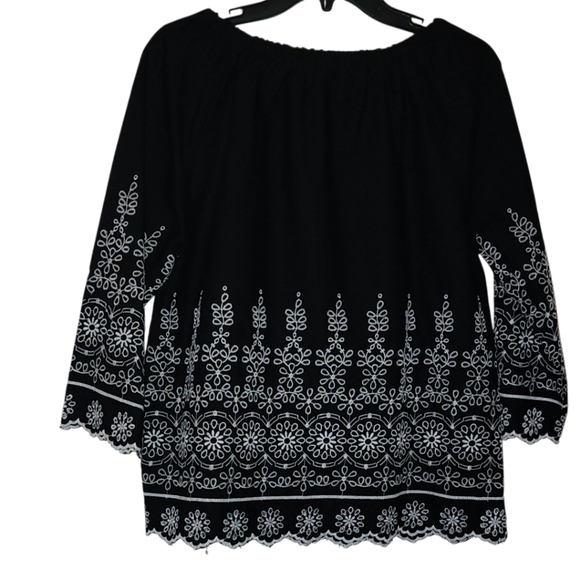 Talbots Off the Shoulder Blouse Size Medium NWT - Picture 3 of 7